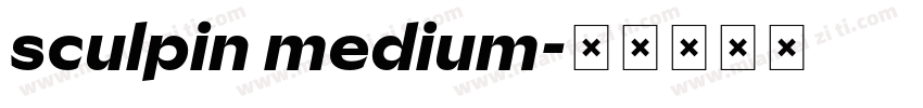 sculpin medium字体转换